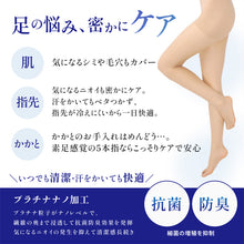 画像をギャラリービューアに読み込む, 5本指 ストッキング ひざ下 レディース 素肌感 抗菌 防臭加工 22-25cm 五本指 膝下丈 ソックス 丈夫 美脚 透明感 光沢 蒸れにくい ムレ対策 レヴアル 女性 婦人