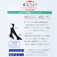 画像をギャラリービューアに読み込む, 着圧ソックス 寝るとき 綿混 おやすみソックス 靴下 ハイソックス レディース オープントゥ S・M (女性 お休み ソックス 寝る時 夜用 つま先なし ルームソックス 着圧)
