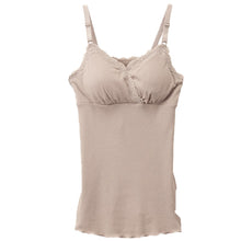 画像をギャラリービューアに読み込む, 授乳ブラ キャミソール マタニティ インナー カップ付き 産前 産後 カシュクール クロスオープン M~3L 下着 肌着 ローズマダム 授乳キャミ ブラキャミ 出産準備 カップ付きインナー (在庫限り)