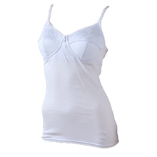 画像をギャラリービューアに読み込む, カップ付き キャミソール 綿 ノンワイヤー M~3L (下着 ブラキャミ 大きいサイズ カップ付きインナー レディース インナー 綿100% 肌着)
