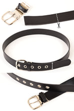 画像をギャラリービューアに読み込む, SchooLog 学生ベルト スクールベルト ハトメ打ち 100cm 男子 小学生 中学生 高校生 ベルト 紳士 フォーマル 学生服 通学用 制服用 ブラック 黒 入学準備