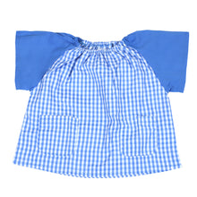 画像をギャラリービューアに読み込む, 幼稚園 スモック 半袖 スモッグ 撥水 女の子 男の子 無地 80~130cm 子供 保育園 幼児 かぶり 入園 キッズ 80 90 100 110 120 130 シンプル