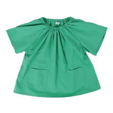 画像をギャラリービューアに読み込む, 幼稚園 スモック 半袖 スモッグ 撥水 女の子 男の子 無地 80~130cm 子供 保育園 幼児 かぶり 入園 キッズ 80 90 100 110 120 130 シンプル