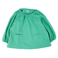 画像をギャラリービューアに読み込む, スモック 長袖 幼稚園 スモッグ 子供 撥水 キッズ 80~130cm 女の子 男の子 無地 80 90 100 110 120 130 お食事 エプロン 遊び着 保育園 子ども 入園準備