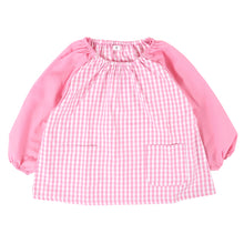 画像をギャラリービューアに読み込む, スモック 長袖 幼稚園 スモッグ 子供 撥水 キッズ 80~130cm 女の子 男の子 無地 80 90 100 110 120 130 お食事 エプロン 遊び着 保育園 子ども 入園準備