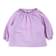 画像をギャラリービューアに読み込む, スモック 長袖 幼稚園 スモッグ 子供 撥水 キッズ 80~130cm 女の子 男の子 無地 80 90 100 110 120 130 お食事 エプロン 遊び着 保育園 子ども 入園準備
