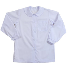 画像をギャラリービューアに読み込む, ブラウス スクールシャツ 丸襟 長袖 女子 ホワイト 学生 フォーマル 無地 大きいサイズ 110cmA~170cmB b体 B体 学生服 小学 中学 高校 学校 女の子 制服 冬服 シャツ 抗菌防臭 スクログ 110 120 130 140 150 160 170 (在庫限り)