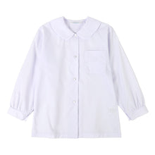 画像をギャラリービューアに読み込む, ★リニューアル★ 長袖ブラウス スクールシャツ 長袖 女子 ブラウス 学生 長袖シャツ 丸襟 フォーマル 大きいサイズ 110cmA~170cmB B体 学生服 小学 中学 高校 学校 女の子 制服 シャツ 白 無地 抗菌防臭 スクログ 110 120 130 140 150 160 170