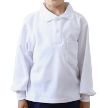 画像をギャラリービューアに読み込む, ポロシャツ キッズ 長袖 スクール 子供 小学生 制服 スクールシャツ 100 110 120 130 140 150 160 170 180 cm 小学校 男子 女子 白 大きいサイズ 学生服 通学用 学校 スクログ SchooLog スクールログ スクールポロシャツ 学生ポロシャツ 通学着 男の子 女の子 男女兼用