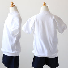 画像をギャラリービューアに読み込む, 体操服 半袖 ヨーク 体操着 小学生 小学校 男子 女子 110~160cm V型 ヨーク襟 白 女の子 男の子 速乾 子供 綿 半そで キッズ (在庫限り)