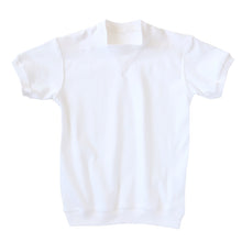 画像をギャラリービューアに読み込む, 体操服 半袖 ヨーク 体操着 大きいサイズ S~3L 小学生 小学校 ゆったり 160 170 V型体操服 男子 女子 白 速乾 子供 綿 半そで 大きなサイズ (在庫限り)
