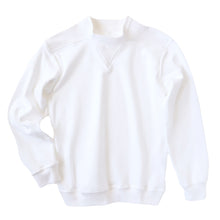 画像をギャラリービューアに読み込む, 体操服 長袖 ヨークタイプ 小学生 体操着 長そで 110~160cm 小学校 子供 キッズ ジュニア V型 ヨーク襟 白 女の子 男の子 速乾 綿 体育 (在庫限り)