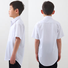 画像をギャラリービューアに読み込む, スクールシャツ 半袖 男子 ノーアイロン ストレッチ 110cmA~180cmB (カッターシャツ 学生服 小学生 中学生 高校生 男の子 制服 シャツ Yシャツ B体 ゆったり 大きいサイズ スクログ)