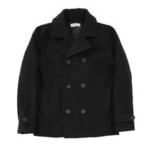 画像をギャラリービューアに読み込む, スクールコート 中学生 ピーコート 男子 女子 軽い 黒 紺 M~5L 高校生 学生 学校 制服 子供 コート Pコート メンズ レディース 冬 大きいサイズ キッズ 防寒 暖かい 通学 シンプル M L LL 3L 4L 5L (送料無料)