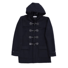 画像をギャラリービューアに読み込む, ダッフルコート 軽量 軽い スクールコート 女子 男子 中学生 高校生 M~5L ネイビー 紺 黒 学生 レディース メンズ 暖かい 学校 子供 アウター 制服 ファスナー トグル フード 大きいサイズ 防寒 M L LL 3L 4L 5L (送料無料)