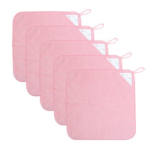 画像をギャラリービューアに読み込む, 【5枚セット】 ループ付き タオル ループタオル 綿100 ハンドタオル 保育園 幼稚園 30cm 30cm×30cm ループ付タオル 子供用 キッズ 男の子 女の子 名前 入園準備 無地 紐付きタオル ウォッシュタオル 小さいタオル 子供用タオル 園児用タオル ハンカチ 入園