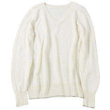 画像をギャラリービューアに読み込む, オフィス vネック ニット 洗える レディース セーター スーツ 無地 シンプル S M L LL 3L Vネック V首 ウール 長袖 秋冬 洗濯機 仕事 制服 ビジネス ブレザー シンプル 黒 紺 グレー 白 大きいサイズ 30代 40代 防寒 秋 冬 暖かい