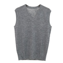 画像をギャラリービューアに読み込む, ベスト 男子 スクールベスト Vネック S~3L 洗える 制服 ニットベスト スクール ウール シンプル 無地 グレー 黒 紺 高校生 中学生 大きいサイズ ジレ チョッキ S M L LL 3L