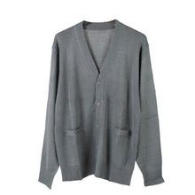 画像をギャラリービューアに読み込む, カーディガン 学生 制服 スクールカーディガン 男子 高校生 ウール S~3L 洗える vネック ニット 無地 メンズ 黒 紺 グレー 大きいサイズ S M L LL 3L シンプル