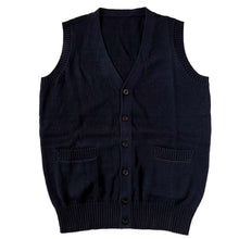 画像をギャラリービューアに読み込む, スクールベスト 女子 綿100% 制服 ニットベスト 前開き ベスト ニット S~3L 高校生 中学生 学生 レディース ポケット 洗える シンプル 無地 ホワイト オールシーズン 大きいサイズ チョッキ S M L LL 3L 前あき