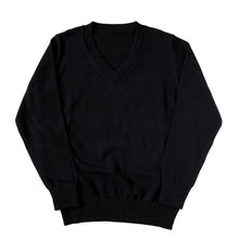 画像をギャラリービューアに読み込む, スクールセーター 女子 綿100% 制服 ニット コットン 薄手 無地 vネック S~3L スクール セーター 学生 レディース 春 秋 綿 中学生 高校生 S M L LL 3L 大きいサイズ 白 紺 黒 グレー ベージュ 洗える シンプル