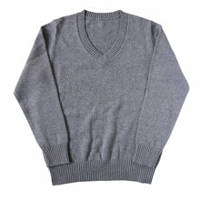 画像をギャラリービューアに読み込む, スクールセーター 女子 綿100% 制服 ニット コットン 薄手 無地 vネック S~3L スクール セーター 学生 レディース 春 秋 綿 中学生 高校生 S M L LL 3L 大きいサイズ 白 紺 黒 グレー ベージュ 洗える シンプル