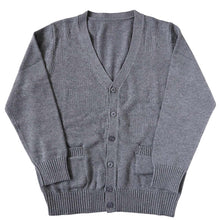 画像をギャラリービューアに読み込む, 綿100% 洗える カーディガン 学生 スクール 女子 中学生 Vネック 無地 シンプル ニット S~3L コットン 春 高校生 中学生 入学式 卒業式 男女兼用 大きいサイズ S M L LL 3L