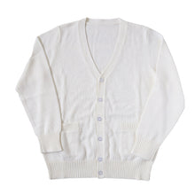 画像をギャラリービューアに読み込む, 綿100% 洗える カーディガン 学生 スクール 女子 中学生 Vネック 無地 シンプル ニット S~3L コットン 春 高校生 中学生 入学式 卒業式 男女兼用 大きいサイズ S M L LL 3L