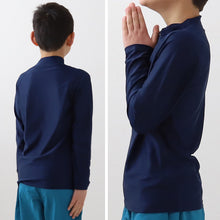 画像をギャラリービューアに読み込む, ラッシュガード かぶり キッズ 長袖 スクール水着 小学生 フードなし チャックなし 子供 90~170cm uvカット 男の子 女の子 学校 中学生 130 140 150 160 170 プール 男子 女子