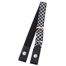 画像をギャラリービューアに読み込む, 子供 キッズ ベルト ループベルト 男子 女子 女の子 男の子 ウエスト:45~65cm ゴムベルト 子ども 小学生 制服 黒 紺 学校 スクール シンプル 柄 市松 水玉 迷彩