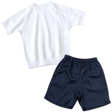 画像をギャラリービューアに読み込む, 体操服 上下セット 半袖 クォーターパンツ 体操着 小学生 小学校 2点セット 110~160cm 上下 セット 男子 女子 半そで 半ズボン 短パン スクール 体育 衣替え 子供 子ども キッズ (送料無料)