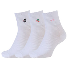 画像をギャラリービューアに読み込む, スクールソックス ワンポイント ショートソックス 3足セット 14-16cm~18-20cm (白 紺 黒 通園 通学 ソックス 小学生 学校 子供 キッズ 両面刺繍 スクログ)