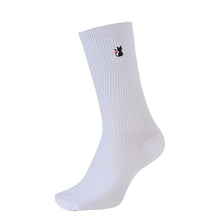 画像をギャラリービューアに読み込む, スクールソックス ワンポイント 女子 男子 クルー丈 靴下 14-16cm~18-20cm (白 紺 黒 通園 通学 ソックス 小学生 学校 子供 キッズ 両面刺繍 スクログ)