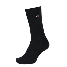 画像をギャラリービューアに読み込む, スクールソックス ワンポイント 女子 男子 クルー丈 靴下 14-16cm~18-20cm (白 紺 黒 通園 通学 ソックス 小学生 学校 子供 キッズ 両面刺繍 スクログ)