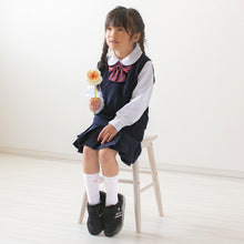 画像をギャラリービューアに読み込む, スクールソックス ワンポイント キッズ 靴下 小学生 中学生 クルー丈 3足セット 14-16cm~18-20cm 白 紺 黒 子供 女子 女の子 小さいサイズ 幼稚園 通園 通学 かわいい ソックス 両面刺繍 丈夫