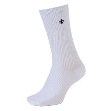 画像をギャラリービューアに読み込む, スクールソックス ワンポイント 女子 男子 クルー丈 靴下 20-22cm~24-26cm (白 紺 黒 学生 通学 ソックス 高校生 中学生 両面刺繍 スクログ)