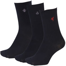 画像をギャラリービューアに読み込む, 靴下 ワンポイント 学校 クルー丈 スクールソックス 女子 3足セット 白 紺 黒 制服 通学 20-22cm~24-26cm 中学生 高校生 刺繍 レディース 学生 小学校 中学校 まとめ買い