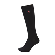 画像をギャラリービューアに読み込む, スクールソックス ワンポイント ハイソックス 女子 男子 靴下 14-16cm~18-20cm (白 紺 黒 通園 通学 ソックス 小学生 学校 子供 キッズ 両面刺繍 スクログ)