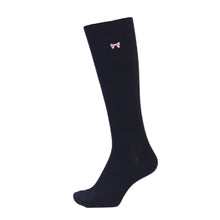 画像をギャラリービューアに読み込む, スクールソックス ワンポイント ハイソックス 女子 男子 靴下 14-16cm~18-20cm (白 紺 黒 通園 通学 ソックス 小学生 学校 子供 キッズ 両面刺繍 スクログ)
