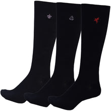 画像をギャラリービューアに読み込む, スクールソックス ワンポイント ハイソックス 3足セット 20-22cm~24-26cm (白 紺 黒 学生 通学 ソックス 高校生 中学生 両面刺繍 スクログ)