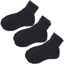画像をギャラリービューアに読み込む, スクールソックス 厚手 無地 ショート丈 (大きいサイズ) 3足セット 26-28cm・28-30cm スクールソックス 白 黒 グレー 学生 中学生 高校生 男の子 通学 リブソックス 抗菌防臭 スクログ まとめ買い