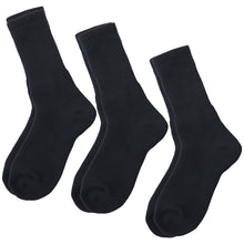 画像をギャラリービューアに読み込む, スクールソックス 厚手 無地 クルー丈 (大きいサイズ) 3足セット 26-28cm・28-30cm 白 黒 グレー 学生 中学生 高校生 男の子 通学 リブソックス 抗菌防臭 スクログ まとめ買い