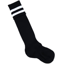画像をギャラリービューアに読み込む, サッカー ソックス 靴下 ハイソックス キッズ ジュニア 男子 女子 サポート 日本製 19-21cm 22-24cm 25-27cm 27-29cm 伸縮性 テーピング 丈夫 エンジ 黒 フットサル バレーボール チア チーム ユニフォーム (在庫限り)