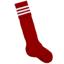画像をギャラリービューアに読み込む, サッカー ソックス 靴下 ハイソックス キッズ ジュニア 男子 女子 サポート 日本製 19-21cm 22-24cm 25-27cm 27-29cm 伸縮性 テーピング 丈夫 エンジ 黒 フットサル バレーボール チア チーム ユニフォーム (在庫限り)