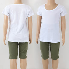画像をギャラリービューアに読み込む, 綿100% 子供 肌着 男の子 半袖 シャツ えりあき広め 丸首 100cm~170cm 下着 子ども キッズ インナー 小学生 スクール 白 無地 コットン