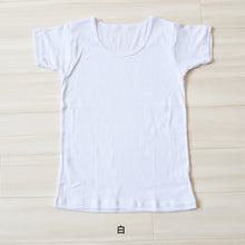画像をギャラリービューアに読み込む, 綿100% 子供 肌着 男の子 半袖 シャツ えりあき広め 丸首 100cm~170cm 下着 子ども キッズ インナー 小学生 スクール 白 無地 コットン