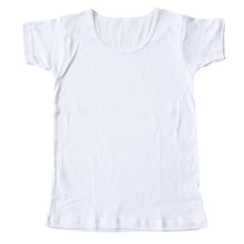 画像をギャラリービューアに読み込む, 綿100% 子供 肌着 男の子 半袖 シャツ えりあき広め 丸首 100cm~170cm 下着 子ども キッズ インナー 小学生 スクール 白 無地 コットン