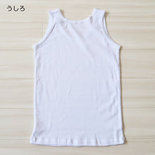 画像をギャラリービューアに読み込む, 綿100% タンクトップ 子供 肌着 女の子 100cm~160cm (子ども キッズ インナー 小学生 スクール 白 女児 無地 コットン コットン100)