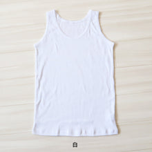 画像をギャラリービューアに読み込む, 綿100% タンクトップ 子供 肌着 女の子 100cm~160cm (子ども キッズ インナー 小学生 スクール 白 女児 無地 コットン コットン100)