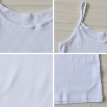 画像をギャラリービューアに読み込む, 胸二重 綿100% キャミソール 子供 肌着 女の子 130~165cm ジュニア 下着 子ども キッズ 胸2重 インナー 小学生 スクール 女児 白 無地 コットン